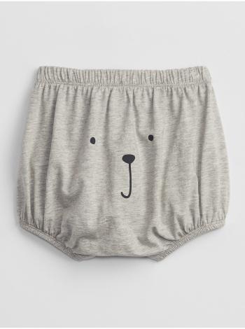 Šedé holčičí baby kraťasy bear bubble shorts GAP