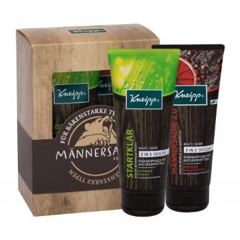 Kneipp Men 2 in 1 Body Wash dárková kazeta sprchový gel 2v1 200 ml + sprchový gel 2v1 Men Only 2.0 200 ml pro muže poškozená krabička