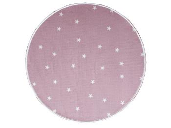Vopi koberce Kusový dětský koberec Hvězdičky růžové kruh - 57x57 (průměr) kruh cm Růžová