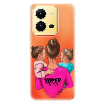 Odolné silikonové pouzdro iSaprio - Super Mama - Two Girls - Vivo X80 Lite 5G