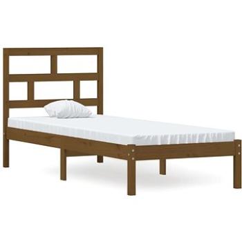 Rám postele medově hnědý masivní dřevo 75 × 190 cm Small Single, 3101181 (3101181)