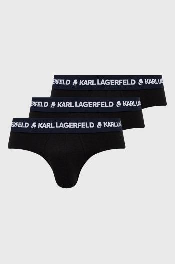 Spodní prádlo Karl Lagerfeld (3-pack) pánské, tmavomodrá barva
