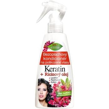 BIONE COSMETICS Bio Keratin + Ricinový olej Bezoplachový kondicionér 260 ml (8595061617400)