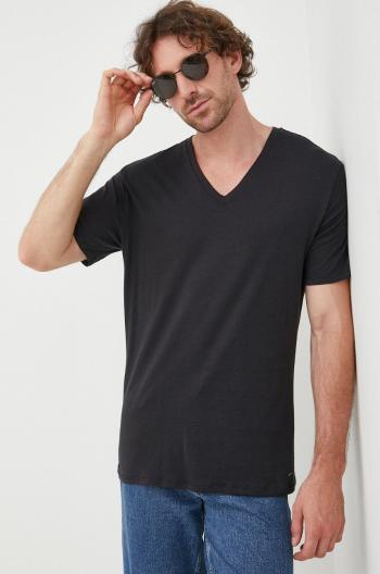 Bavlněné tričko Michael Kors černá barva