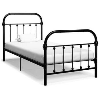 Rám postele černý kovový 90x200 cm (284498)