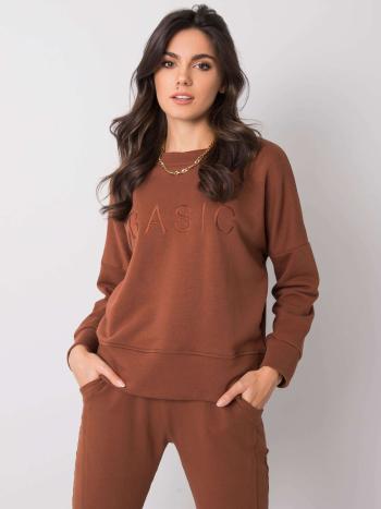 HNĚDÁ MIKINA BASIC RV-BL-6080.19-BROWN Velikost: L/XL