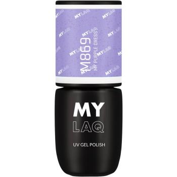 MYLAQ UV Gel Polish gelový lak na nehty odstín My Purple Dress 5 ml