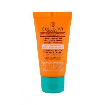 Collistar Special Perfect Tan Active Protection Sun Face SPF50+ 50 ml opalovací přípravek na obličej pro ženy