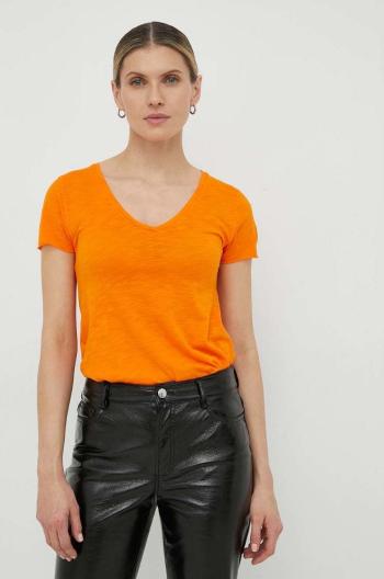 Tričko American Vintage oranžová barva