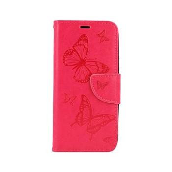 TopQ iPhone 12 knížkové Butterfly růžové 62589 (Sun-62589)