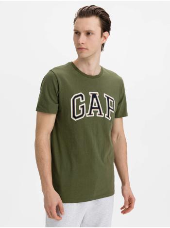 Zelené pánské tričko GAP Logo bas arch
