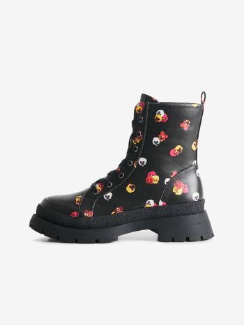 Desigual Boot Flowers Kotníková obuv Černá