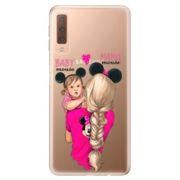 Odolné silikonové pouzdro iSaprio - Mama Mouse Blond and Girl - Samsung Galaxy A7 (2018)