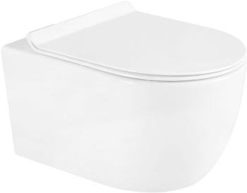 MEXEN/S Carmen Závěsná WC mísa včetně sedátka s slow-slim, duroplast, bílá 30880100
