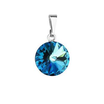 Přívěsek bižuterie se Swarovski krystaly modrý kulatý 54001.5, Modrá