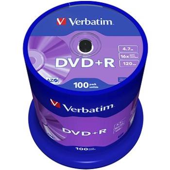 VERBATIM DVD+R AZO 4,7GB, 16x, spindle 100 ks (43551)