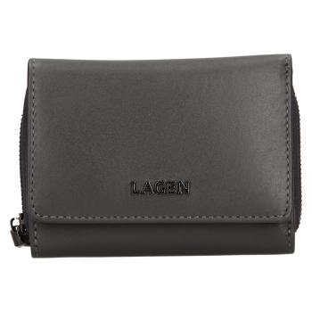 Dámská kožená peněženka Lagen Stelna - tmavě šedá