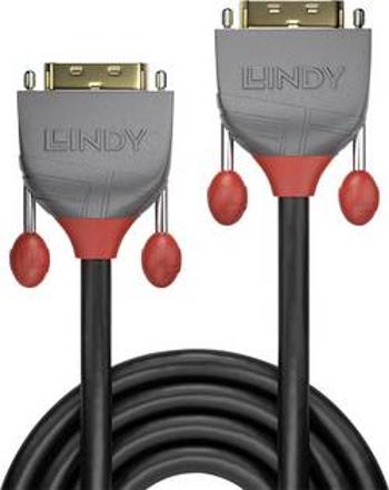 DVI kabel LINDY [1x DVI zástrčka 24+1pólová - 1x DVI zástrčka 24+1pólová] černá 1.00 m