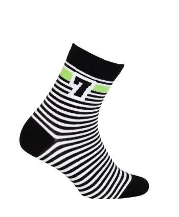 Chlapecké vzorované ponožky WOLA SEDMIČKA černé Velikost: 27-29