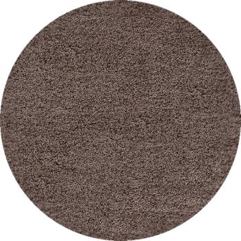 Ayyildiz koberce Kusový koberec Dream Shaggy 4000 Mocca kruh - 120x120 (průměr) kruh cm Hnědá