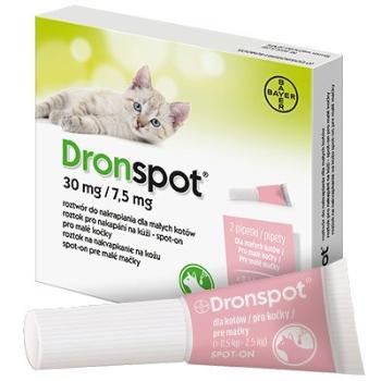 Dronspot 30 mg/7.5 mg Malé kočky spot-on 2 x 0.35 ml