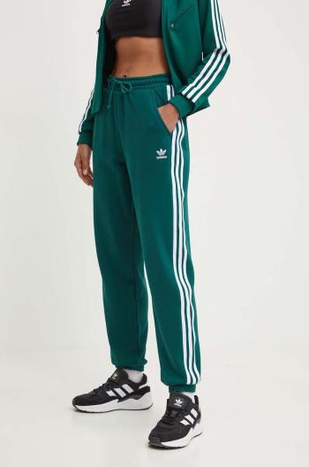 Bavlněné tepláky adidas Originals Jogger Pants zelená barva, s aplikací, IR8090