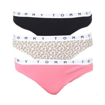 Sada 3 ks – Kalhotky Bikini Print Tommy Cotton 3 Pack – XS