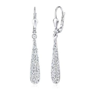 Silvego náušnice kapky Swarovski Crystals čiré SILVEGOB36106wZT