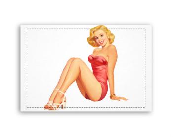 Fotoobraz 60x40 cm malý Pin-up girl