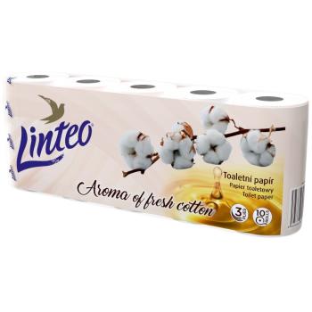 TP Toaletní papír Linteo, premium, bavlníková parfemace – bílý, 3vrstvý, 10 rolí