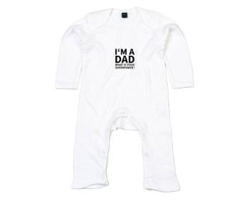 Dětské dupačky I'm a dad, what is your superpow