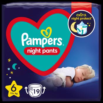 Pampers Night Pants Plenkové Kalhotky Velikost 6 19 ks