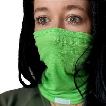 NANO šátek multifunkční s kapsou na filtr zelená (NSsat064nad)