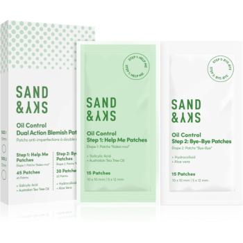 Sand & Sky Oil Control Dual Action Blemish Patches lokální péče proti akné 75 ks