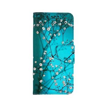 TopQ Samsung A32 knížkové Modré s květy 57108 (Sun-57108)