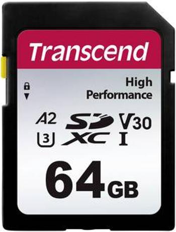 Paměťová karta SDXC, 64 GB, Transcend 330S TS64GSDC330S, Class 10, UHS-I, UHS-Class 3, výkonnostní standard A2