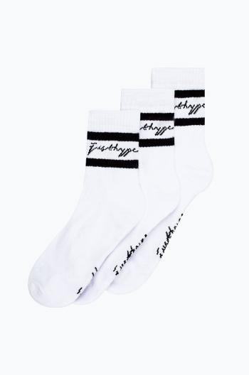 Ponožky Hype (3-pack) pánské, bílá barva