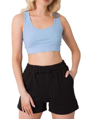 Modrý dámský crop top vel. L