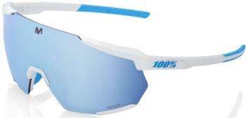 100% Racetrap 3.0 - Movistar Team White - HiPER Blue Multilayer Mirror Lens uni