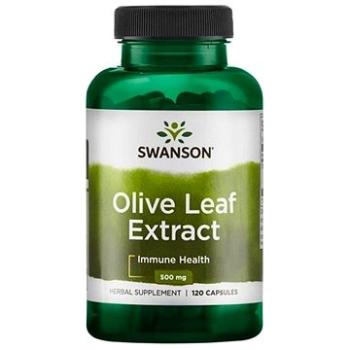 Swanson Olive Leaf Extract 500mg (Extrakt z olivových listů), 120 kapslí (87614141596)