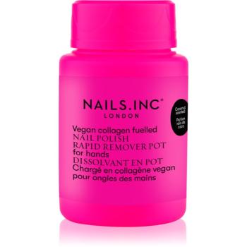 Nails Inc. Vegan Nail Polish Rapid Remover Pot odlakovač na nehty bez acetonu s vůní kokosu 50 ml