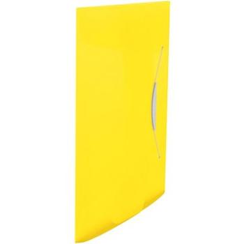 ESSELTE VIVIDA A4 s gumičkou, transparentní žlutá (624045)