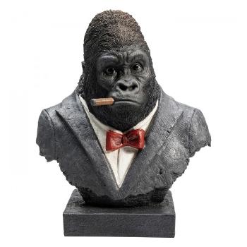 Dekorace Gorila s doutníkem – busta, 40 cm