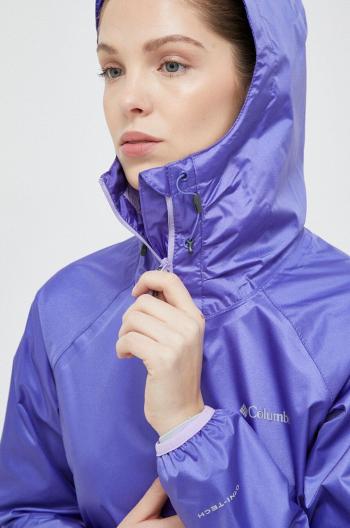 Nepromokavá bunda Columbia Ulica Jacket dámská, fialová barva, přechodná
