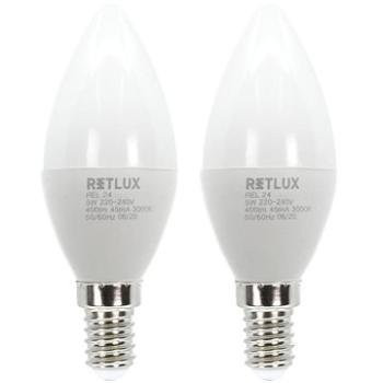 RETLUX REL 24 LED C37 2x5W E14 WW (REL 24)