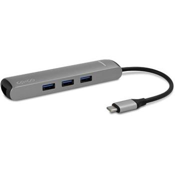 Epico Hub Slim s rozhraním USB-C pro notebooky a tablety - stříbrný (9915112100019)