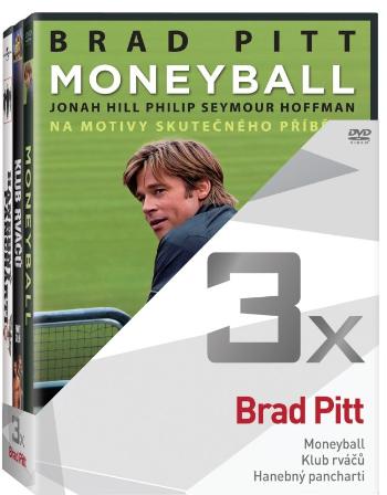 3x Brad Pitt - kolekce (Moneyball, Klub rváčů, Hanebný pancharti) (3 DVD)