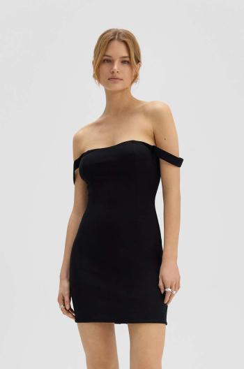 Šaty Saint Body OFF SHOULDER MINI DRESS BLACK černá barva, mini, SB.528