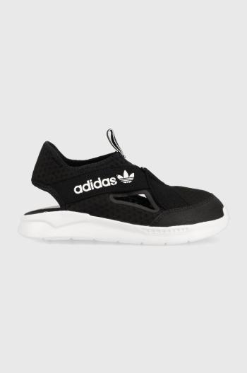 Dětské sandály adidas Originals 36 SANDAL C černá barva