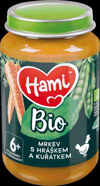 Hami BIO Masozeleninový příkrm mrkev s hráškem a kuřátkem 6m+ 190 g